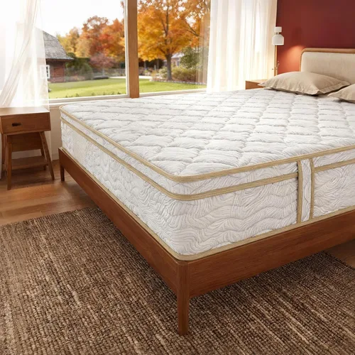 Miniatura 5 de Colchón híbrido Queen de 12 pulgadas en una caja, firmeza media, espuma viscoelástica de gel + bobinas en bolsillos, funda de enfriamiento, soporte