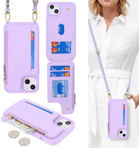 Miniatura 39 de Cavor para iPhone 13 Funda con Tarjetero iPhone 13 Funda Tipo Cartera, para iPhone 13 Funda para Hombres Mujeres, Fundas para iPhone 13 Funda