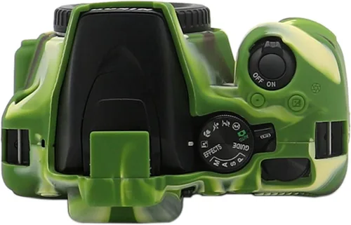 Miniatura 6 de TUYUNG - Funda de silicona D3500, carcasa protectora para cámara réflex digital Nikon D3500, color verde militar