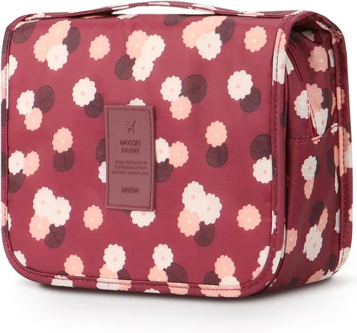 Miniatura 10 de Bolsa de aseo colgante Mossio - Organizador de viaje grande para cosméticos y maquillaje para hombres y mujeres con gancho resistente