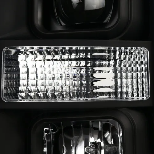 Miniatura 7 de SPEC-D TUNING Faros Proyectores Negros con Barra LED Compatibles con Ford F-250, F-350, F-450, F-550 Super Duty 2008-2010, Juego de Faros Izquierdo