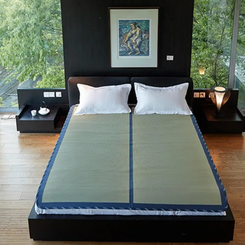 Miniatura 9 de MIINA Colchón de tatami tradicional japonés Igusa (Rush Grass), tapete para dormir, colchón de futón japonés, tapete Goza (individual, natural) 35 x