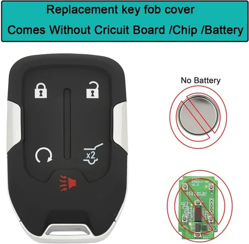 Miniatura 6 de Horande - Funda de reemplazo para llavero de GMC Acadia Terrain 2017 2018 2019 2020 2021, llavero de entrada sin llave