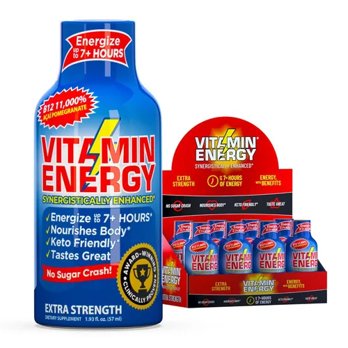Miniatura 53 de Vitamin Energy Immune+ Extra Strength Energy Shot Army Orange 10 unidades, 260 mg de cafeína natural, vitaminas B, citicolina, té verde, apoyo