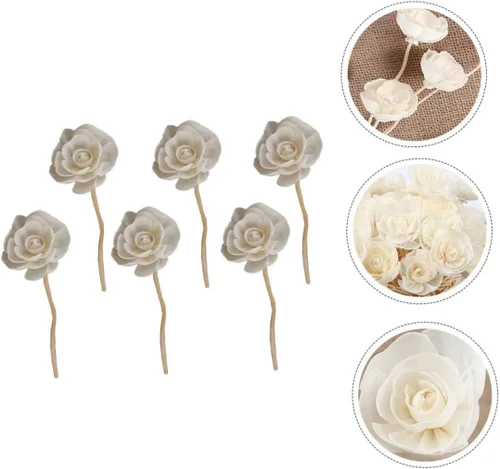 Miniatura 5 de DECHOUS 18 piezas de ratán Sola Flower Reemplazo de varillas de ratán Reemplazar Cañas Difusor de Aceite Esencial Vines Flor Ratán Cañas Difusor