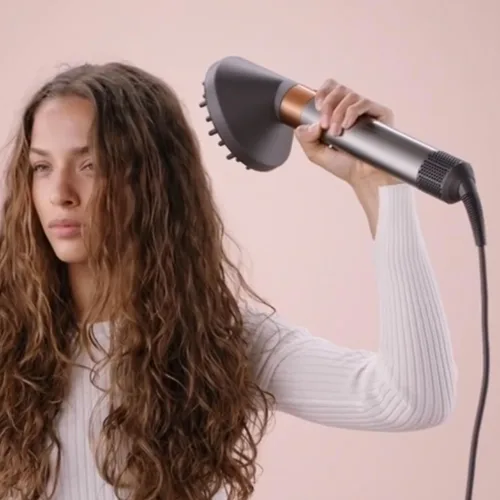 Miniatura 3 de Accesorio difusor mejorado para Dyson Airwrap Styler - Se convierte en boquilla difusora de secador de pelo, 973365-01, gris