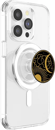 Miniatura 3 de PopSockets PopGrip vintage de Sun Stars Mystical Galaxy Wicca Space Crescent Moon PopSockets PopGrip: agarre intercambiable para teléfonos