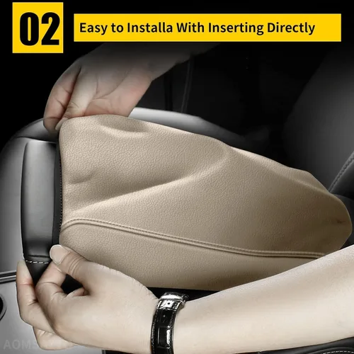 Miniatura 3 de AOMSAZTO Fundas de reposabrazos para Toyota RAV4 2013-2018 Beige