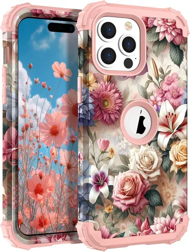 Miniatura 99 de Hocase Funda para iPhone SE 2022/2020, resistente a prueba de golpes, de plástico duro+goma de silicona, funda protectora híbrida para iPhone SE