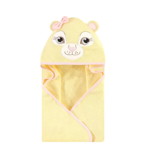 Miniatura 7 de Hudson Baby Toalla unisex de algodón con capucha con cara de animal para bebé, abeja amarilla, talla única Amarillo Bee