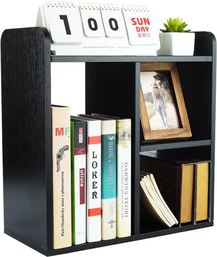 Miniatura 17 de PAG Organizador de Escritorio Estante de Escritorio Estantería Ajustable de Encimera Estantes de Mesa Pequeños Organizador de Libros Organización