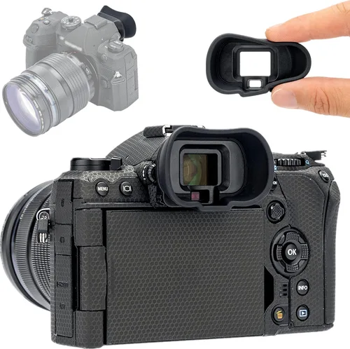 Miniatura 12 de Visor de cámara de silicona blanda Eyepiece para Olympus OM-D E-M1 Mark III & E-M1 Mark II y E-M1 cámara sin espejo, sustituye a Olympus EP-13 EP-12