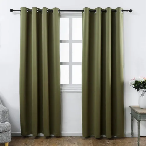 Miniatura 13 de MANGATA CASA - Cortinas opacas con estrellas para dormitorio - Juego de 2 cortinas de ventana para guardería con ojales – Cortinas opacas