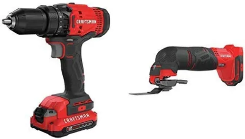 Miniatura 6 de CRAFTSMAN V20 - Juego de taladro/destornillador inalámbrico (CMCD700C1)