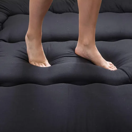 Miniatura 6 de MAXYOYO Colchón Japonés de Suelo Futón Colchón, Tapete de Tatami Engrosado de 4", Almohadilla para Dormir Plegable Enrollable para Niños y Niñas