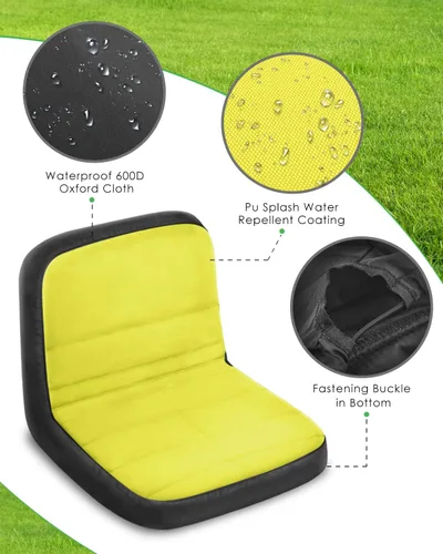 Miniatura 3 de PACETAP Funda de Asiento para Cortacésped de Montar, Funda de Asiento Impermeable de Poliéster Oxford Duradero Compatible con John Deere