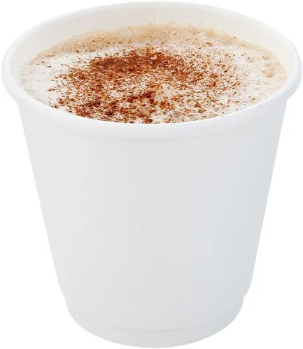 Miniatura 50 de Restaurantware Tazas de café de papel de 4 onzas, 25 tazas de papel desechables de doble pared, a prueba de fugas, reciclables, tazas calientes