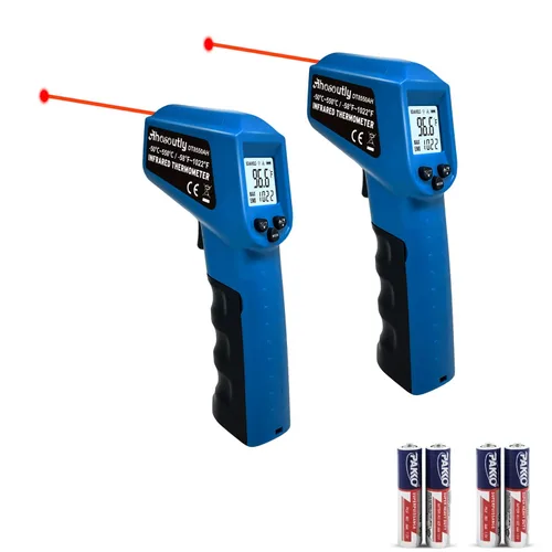 Miniatura 12 de Pistola de termómetro infrarrojo (NO para humanos) -58℉~1022℉ (-50℃～550℃) Termómetro láser digital infrarrojo de 9 puntos, sin contacto, lectura