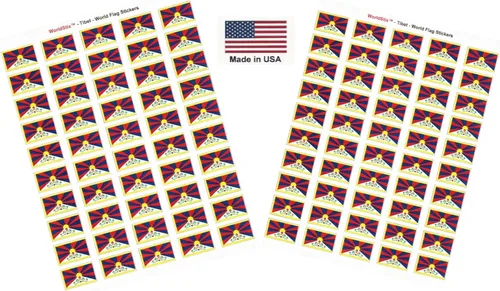 Miniatura 302 de 100 calcomanías de la bandera de Alaska; 1.5" x 1" hechas en Estados Unidos, calcomanías autoadhesivas de la bandera del estado para álbumes