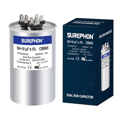 Miniatura 31 de Condensador de 5 Mfd 370V/440V Condensador de Funcionamiento y Arranque Ovalado para Motor de CA o Arranque de Ventilador y Bomba de Calor Fría