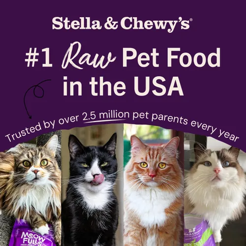Miniatura 8 de Stella & Chewy's Bocados de Cena Crudos Liofilizados para Gatos – Receta de conejo premium con 98% de carne y órganos de origen responsable