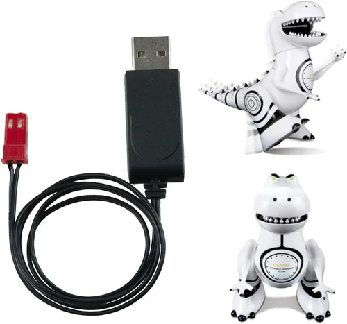 Cargador de batería para imagen más nítida Robotosaurio dinosaurio interactivo rojo o blanco (conector rojo)
