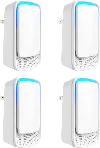 Mini ionizador de aire enchufable para el hogar, no necesita filtro, silencioso de 30 dB, libera 131.2-328.1 ft de iones/minuto, ultra delgado,