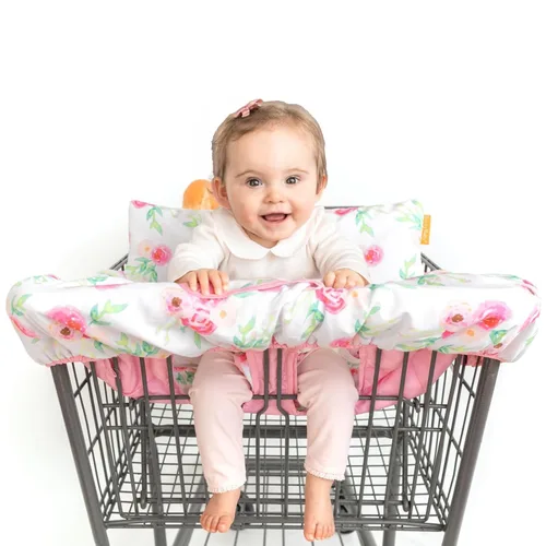Binxy Baby 2-en-1 Funda cómoda para silla alta y carrito de compras para bebé, funda cómoda para carrito de comestibles, funda universal para En