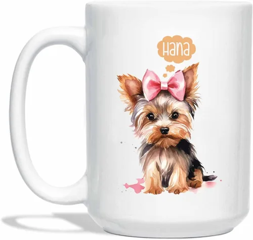 Miniatura 11 de Taza de café de perro de pastor australiano, taza de café personalizada para mascotas con nombre, regalo conmemorativo para mascotas para papá
