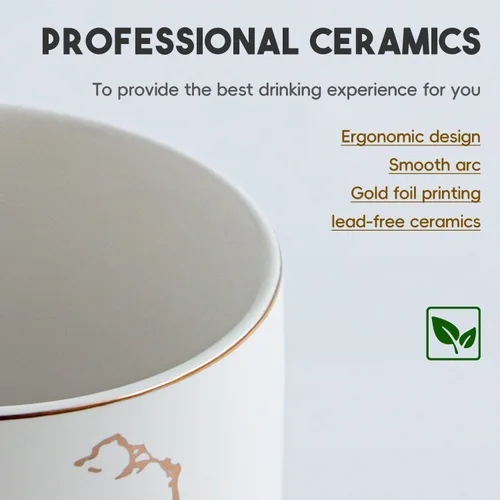 Miniatura 4 de harebe Taza de café negra extra grande de cerámica de 24 onzas con asa, tazas altas y calientes de gran tamaño, aptas para lavavajillas, taza