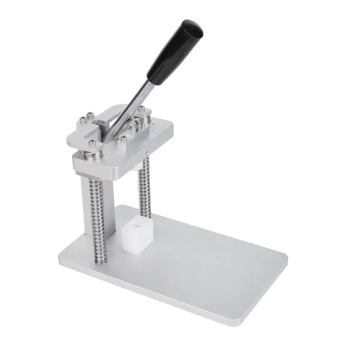 Prensa de árbol para cartuchos de aceite vacíos de 0.0 fl oz y 1.0 mL - sella perfectamente la máquina taponadora de tanque (color plateado)