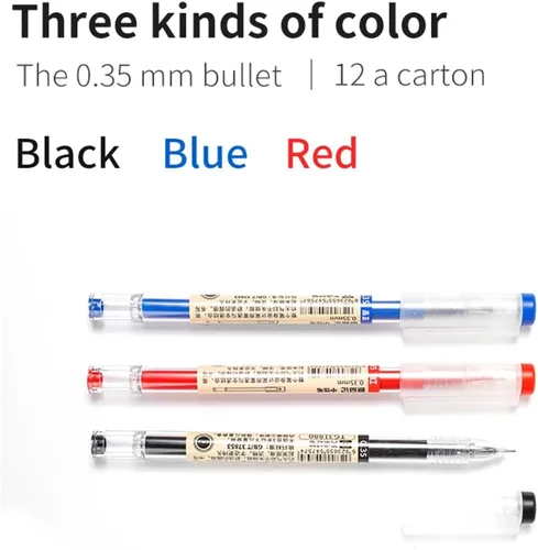 Miniatura 4 de Bolígrafos de tinta líquida BEMLP con punta rodante, bolígrafos de secado rápido con tinta de gel, bolígrafos de punta extrafina de 0,36 mm