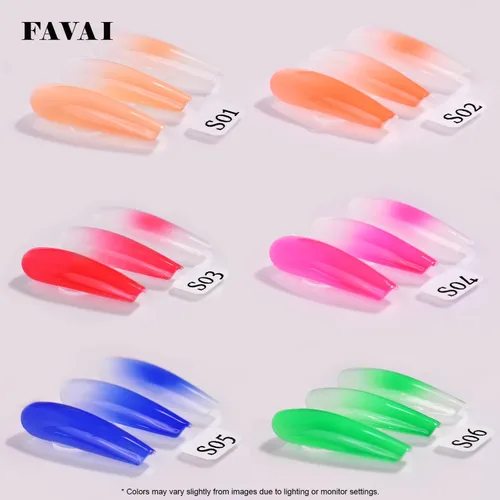 Miniatura 5 de Esmalte de uñas de gel con aerógrafo, 24 colores, sin dilución, sin acetona, manicura francesa, arte de uñas ombré, bricolaje, suministros de uñas