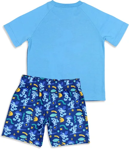 Miniatura 2 de Nickelodeon - Conjunto de pijama para dormir con diseño de Blue's Clues Smile Blue, Azul Patchwork