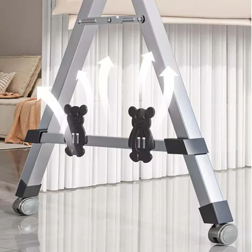 Miniatura 4 de Foldable Stainless Steel Clothes Drying Rack with Wheels, Adjustable Heavy Duty Laundry Rack for Indoor Outdoor Use(240cm/94in)