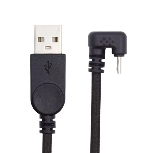 Miniatura 13 de xiwai USB2.0 Tipo-A a Tipo C USB-C macho a macho Cable de datos de alimentación 480Mbps negro opuesto en forma de U en ángulo trasero