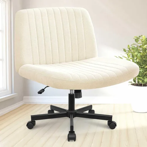 NEO CHAIR Silla Criss Cross con Ruedas Sillas sin Brazos de Piernas Cruzadas para Oficina en Casa Ergonómicas Ajustables Escritorio de Computadora