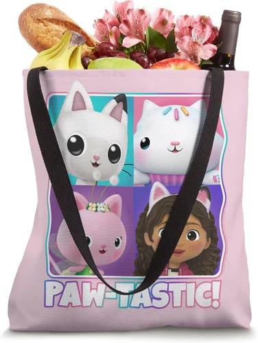 Miniatura 4 de Gabby's Dollhouse Paw-Tastic Kitty - Bolsa de mano, Blanco, 16 pulgadas