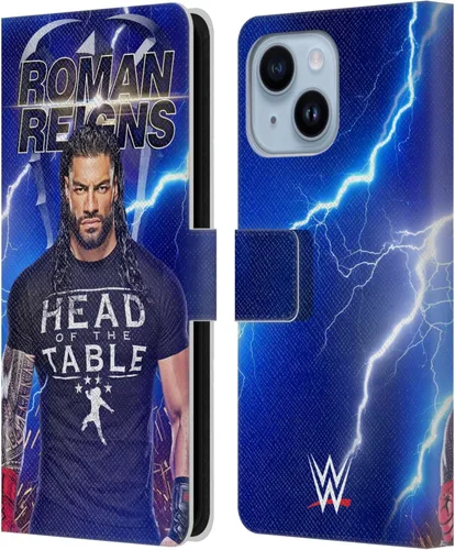 Miniatura 27 de Head Case Designs Officially Licensed WWE Distressed Logo Roman Reigns Leather Wallet Case Compatible with Apple iPhone 11