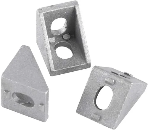 Miniatura 8 de 10 piezas 2020 soporte de esquina de aleación de aluminio en forma de L en ángulo recto para juntas de sujeción para el hogar Hardware de 0.787 x