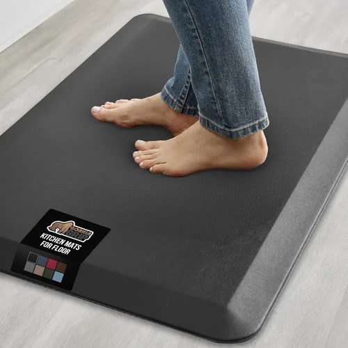 Miniatura 15 de GORILLA GRIP Alfombrillas de cocina cómodas y acolchadas para el suelo, superficie suave impermeable y resistente a manchas, alfombrilla antifatiga