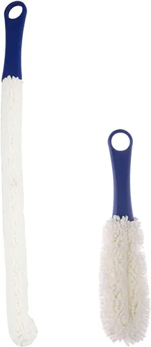 Miniatura 10 de LJDJ Cepillo de limpieza de botellas, juego de 2 estropajos flexibles para botellas, herramientas de limpieza multifunción para el hogar para 2-PCS