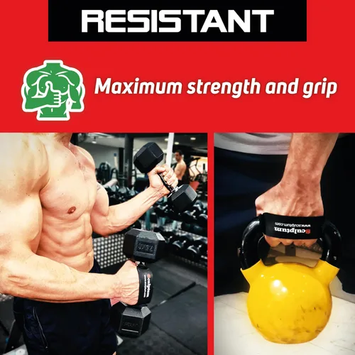 Miniatura 5 de Guantes de gimnasio anti-callo, acolchado adaptativo negro para entrenamiento con pesas, crossfit, fitness, protección de agarre cómodo