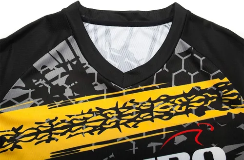 Miniatura 84 de Hotlion Camiseta de ciclismo para hombre, manga larga, MTB Motocross, ropa de carreras todoterreno