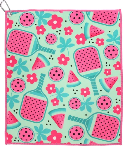 Miniatura 12 de Millie Rose - Toallas de pickleball con estampados de moda, bonitas toallas atléticas de microfibra y algodón de 15 x 17 pulgadas con clip de Arco