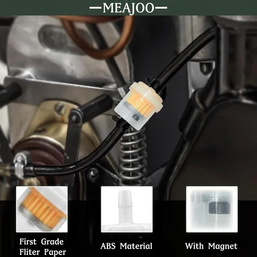 Miniatura 4 de 3 filtros de combustible en línea 691035 493629 de 40 micras 1/4 pulgadas para Briggs Stratton, repuesto para motores Kawasaki 49019-0014 49019-7001