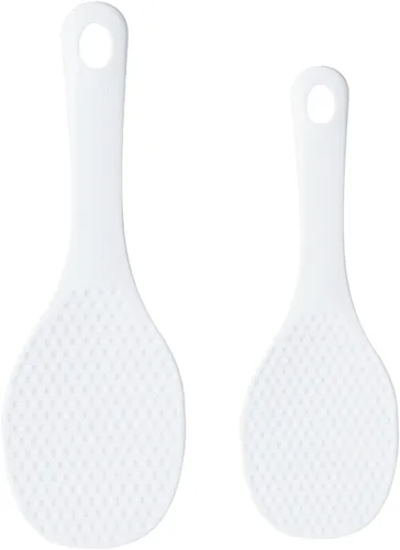 MXY Juego de paletas de arroz, espátula de arroz japonesa antiadherente, cuchara de arroz blanco, cucharas para servir arroz