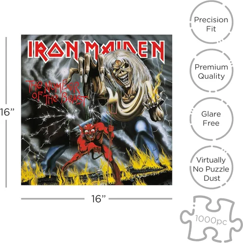 Miniatura 2 de Iron Maiden Número de la Bestia (rompecabezas de 1000 piezas)