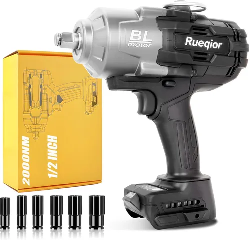 Miniatura 12 de Cordless Impact Wrench 1/2" Compatible with Makita 18V Battery, Impact Wrench 1000FT-LBS(1360N.m) High Torque Brushless Electric Impact Power Impact