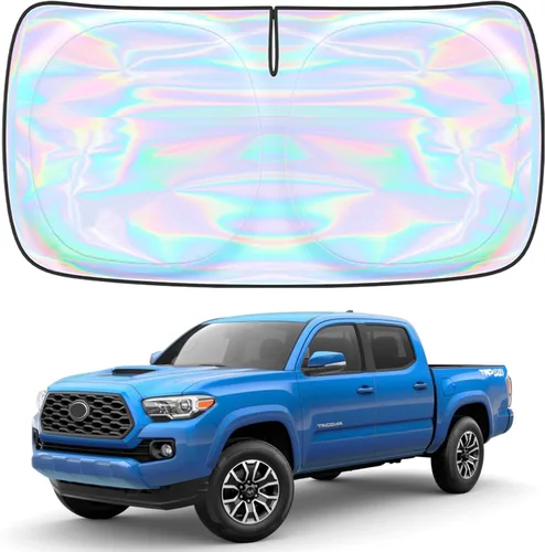 Miniatura 124 de Parasol para parabrisas Rivian R1S R1T 2022-2026 – Parasol compatible con Rivian R1S R1T plegable para ventana delantera, protector de visera solar